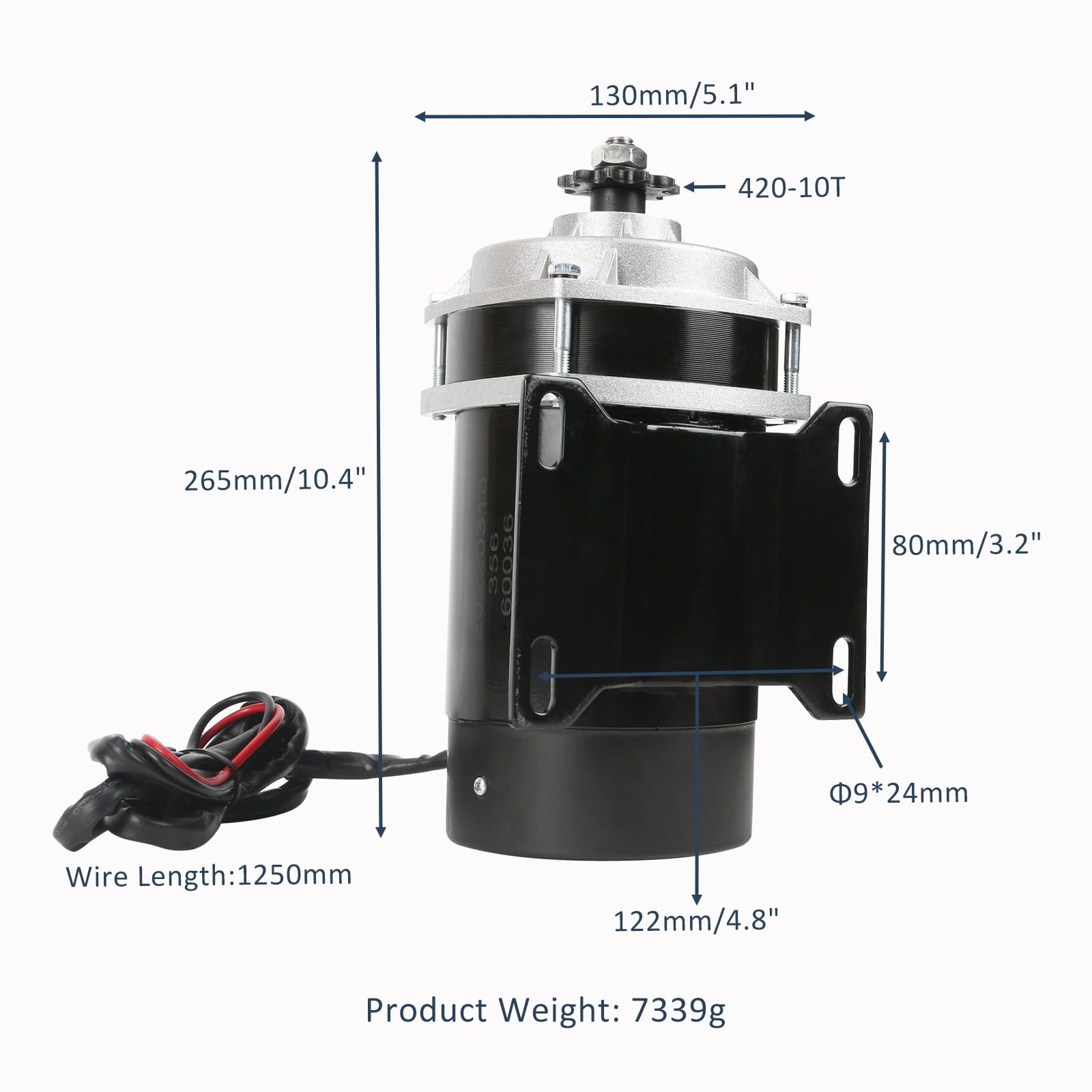 Amazon.com: CWTD High-Torque 600W 48V DC Electric Motor Gear Box